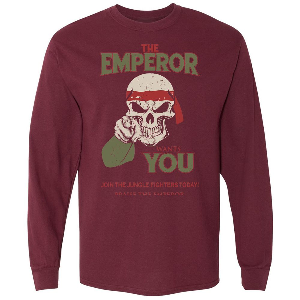 Long Sleeve T-Shirt - X6531H7H - Maroon - 11
