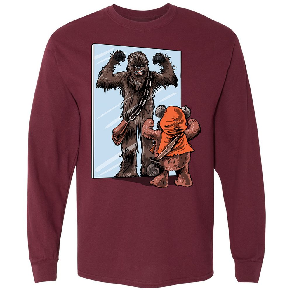 Long Sleeve T-Shirt - PYXX2XM5 - Maroon - 11