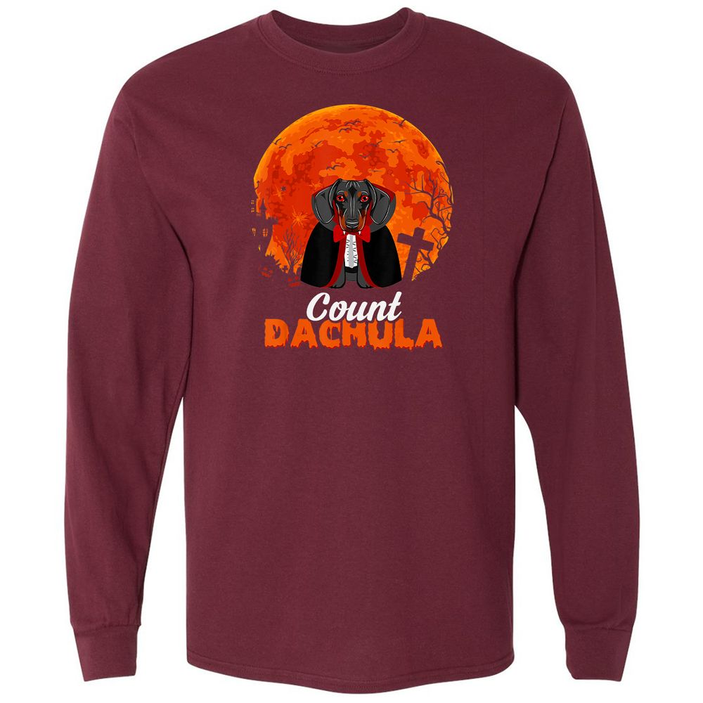 Long Sleeve T-Shirt - GCDUXGSV - Maroon - 11