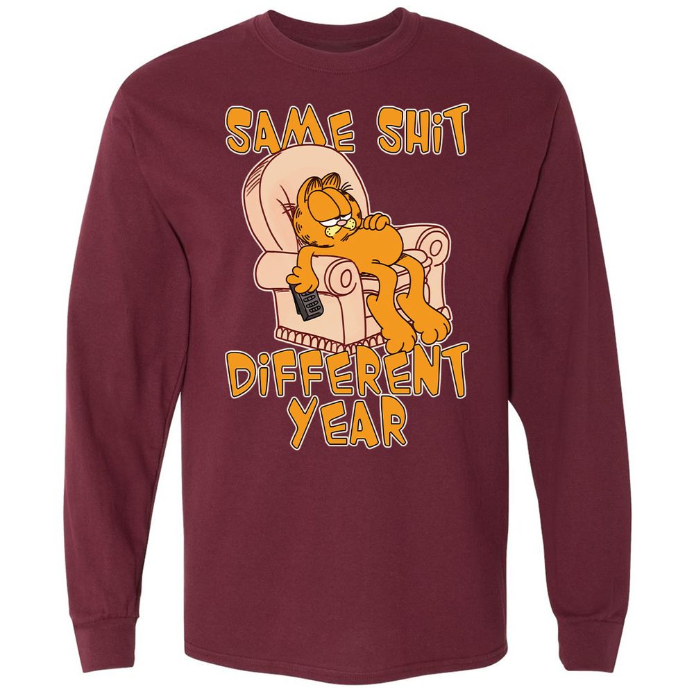 Long Sleeve T-Shirt - ZAUNGHBY - Maroon - 11