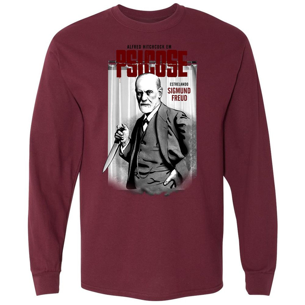 Long Sleeve T-Shirt - BWDZFNE2 - Maroon - 11