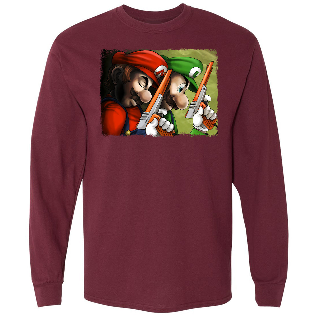 Long Sleeve T-Shirt - NJQF9JF5 - Maroon - 11