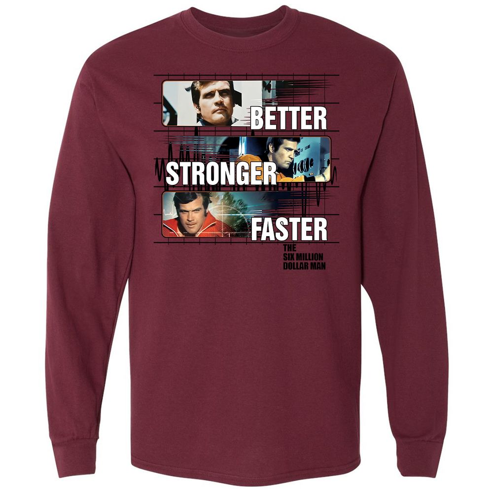 Long Sleeve T-Shirt - 64DPLVF7 - Maroon - 11