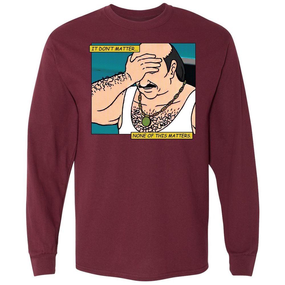 Long Sleeve T-Shirt - 3ULB4WM1 - Maroon - 11