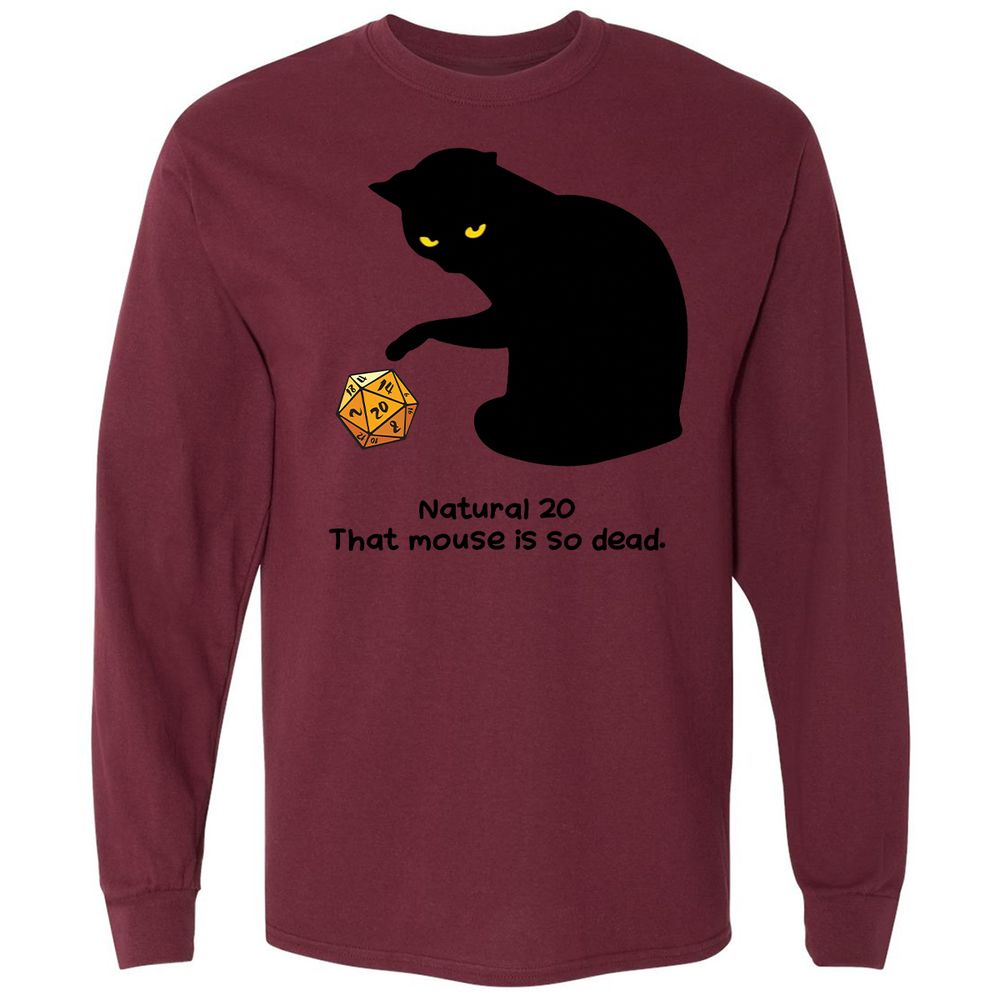 Long Sleeve T-Shirt - CWJ9T3WZ - Maroon - 11