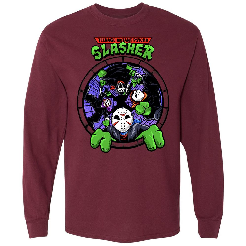 Long Sleeve T-Shirt - P8AS1LBK - Maroon - 11