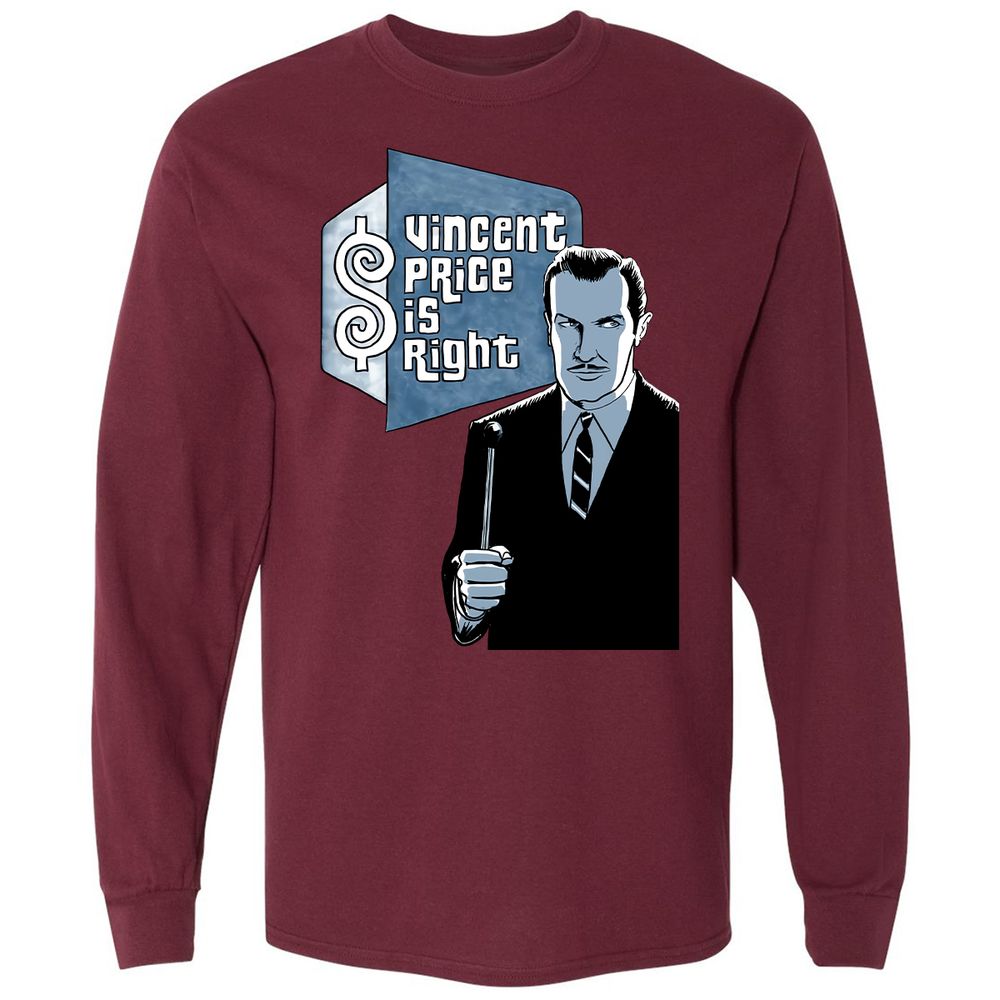 Long Sleeve T-Shirt - KRK8YWXU - Maroon - 11