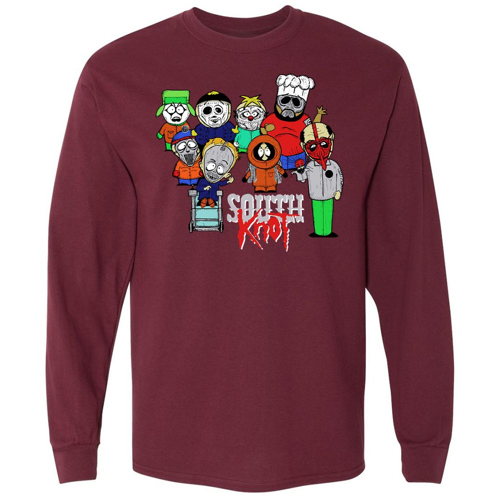 Long Sleeve T-Shirt - Q4TFBN8W - Maroon - 11