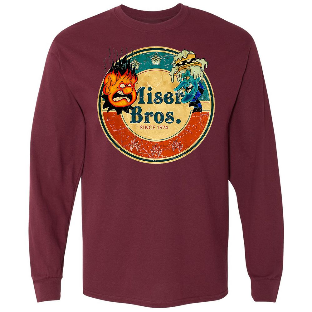Long Sleeve T-Shirt - BLAHT5V2 - Maroon - 11