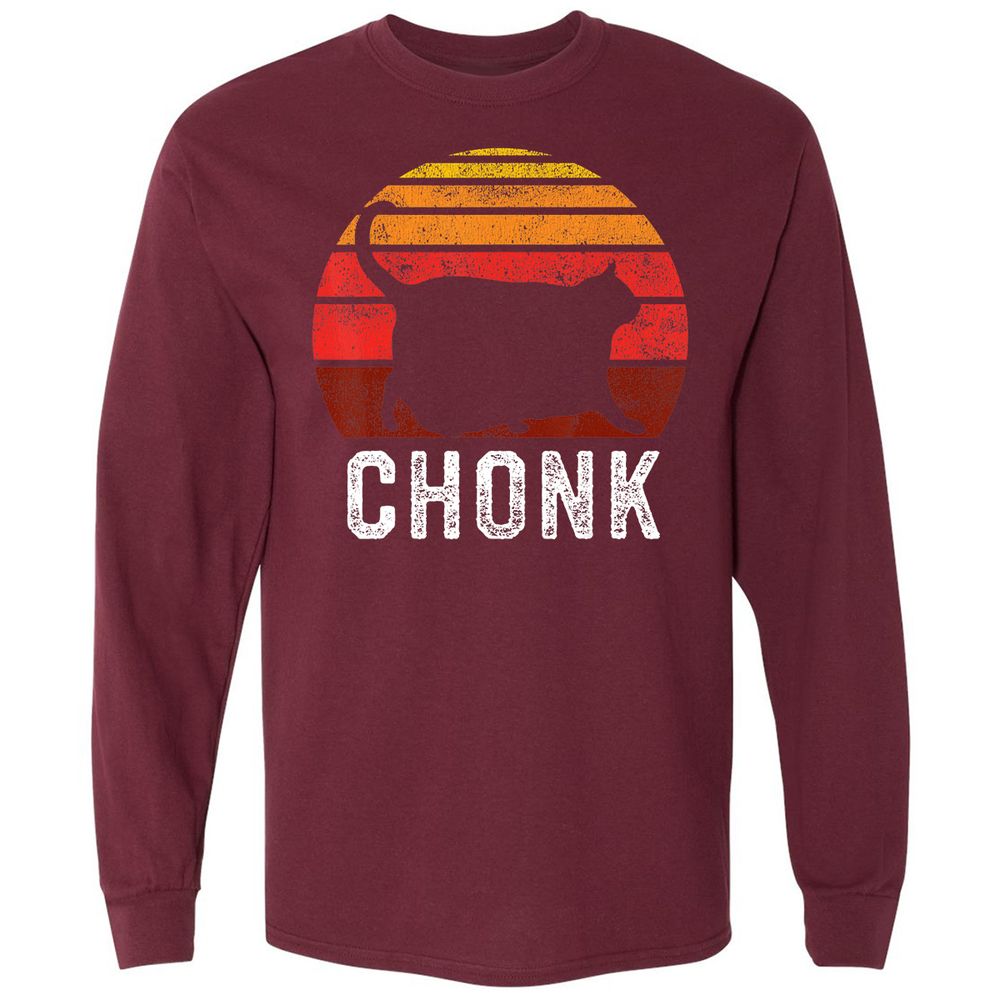 Long Sleeve T-Shirt - U3TXG4BU - Maroon - 11