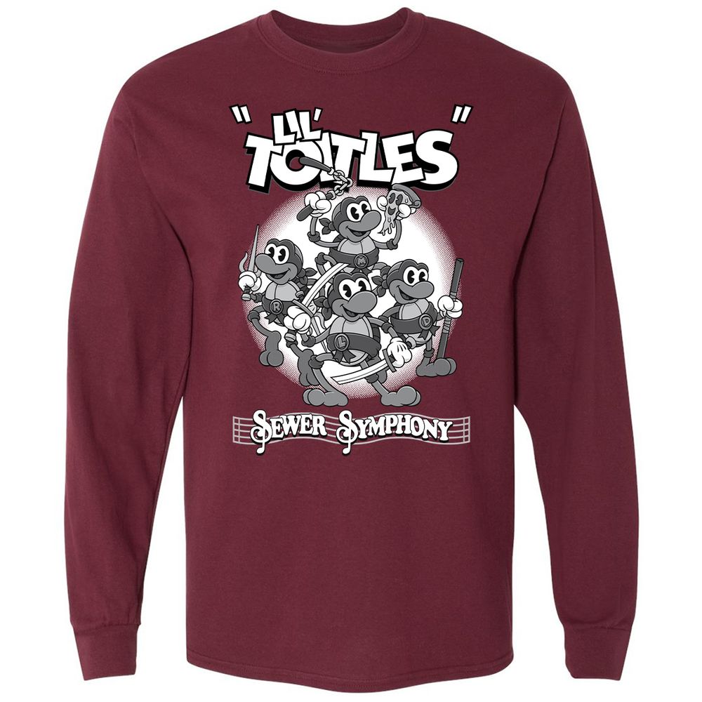 Long Sleeve T-Shirt - 7ZAPM49Y - Maroon - 11