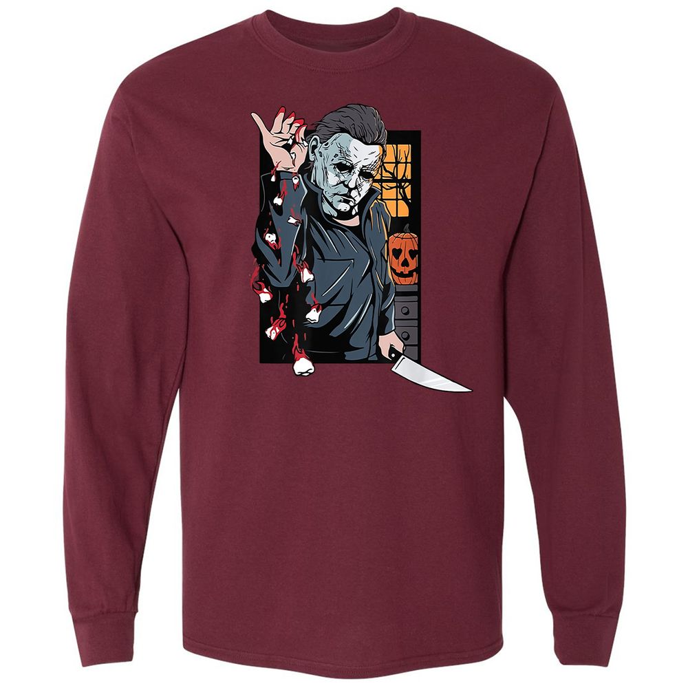 Long Sleeve T-Shirt - 4ADLVNSR - Maroon - 11