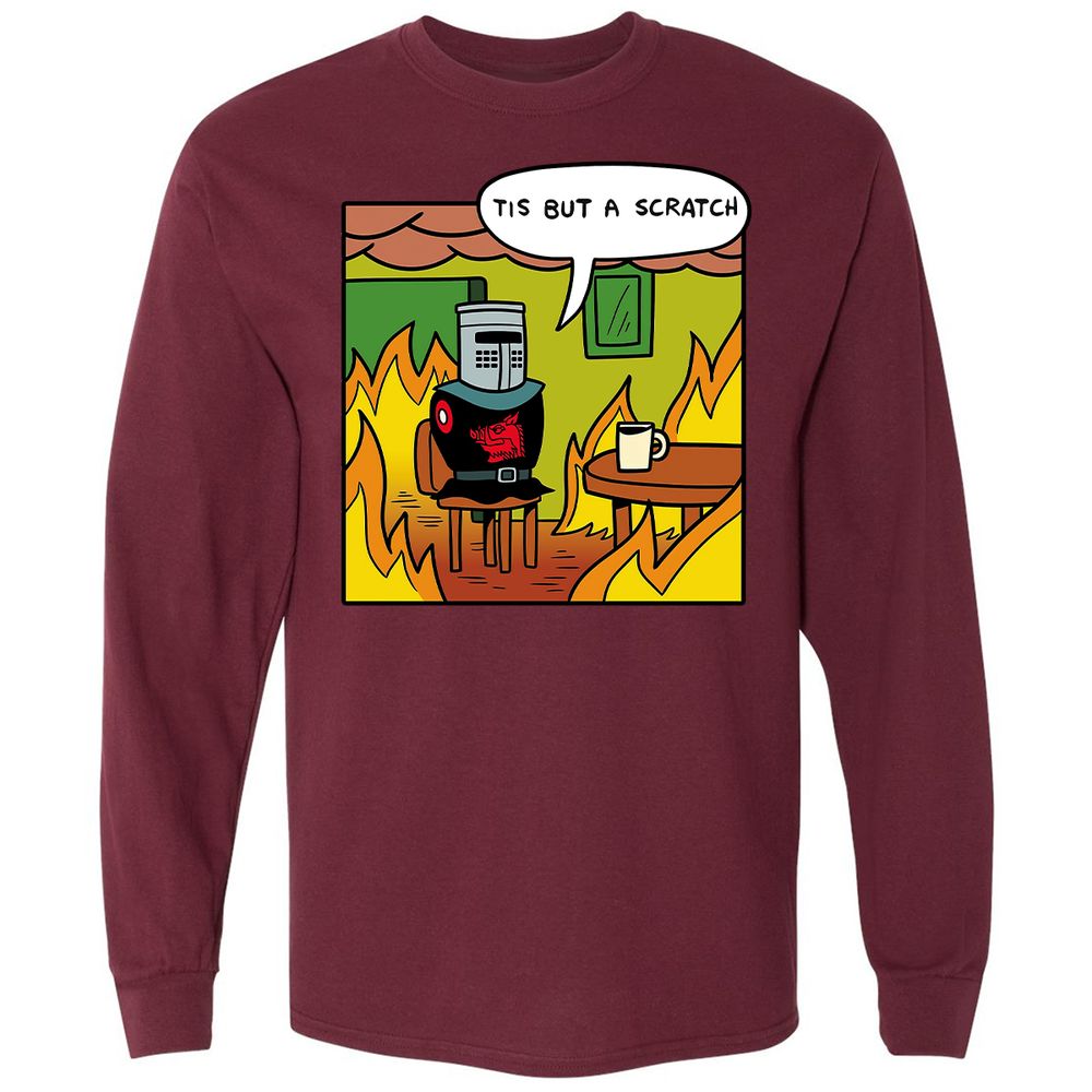 Long Sleeve T-Shirt - SJCRJ9H2 - Maroon - 11