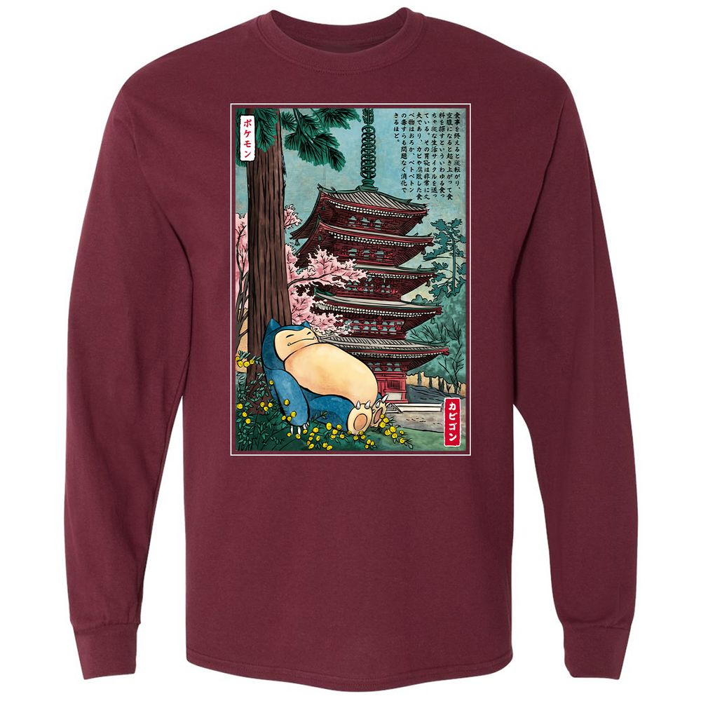 Long Sleeve T-Shirt - VV5KAX65 - Maroon - 11