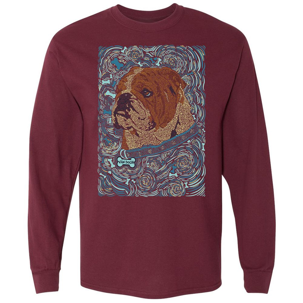 Long Sleeve T-Shirt - HQAHKS11 - Maroon - 11