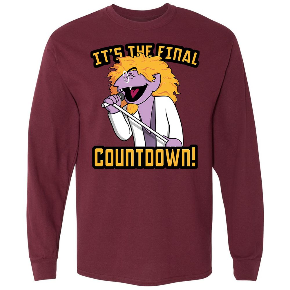 Long Sleeve T-Shirt - RVV5AKJQ - Maroon - 11