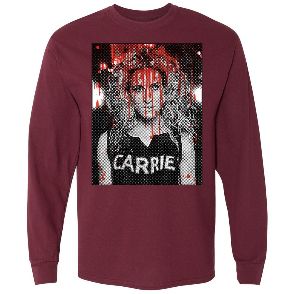 Long Sleeve T-Shirt - U86CZTAU - Maroon - 11