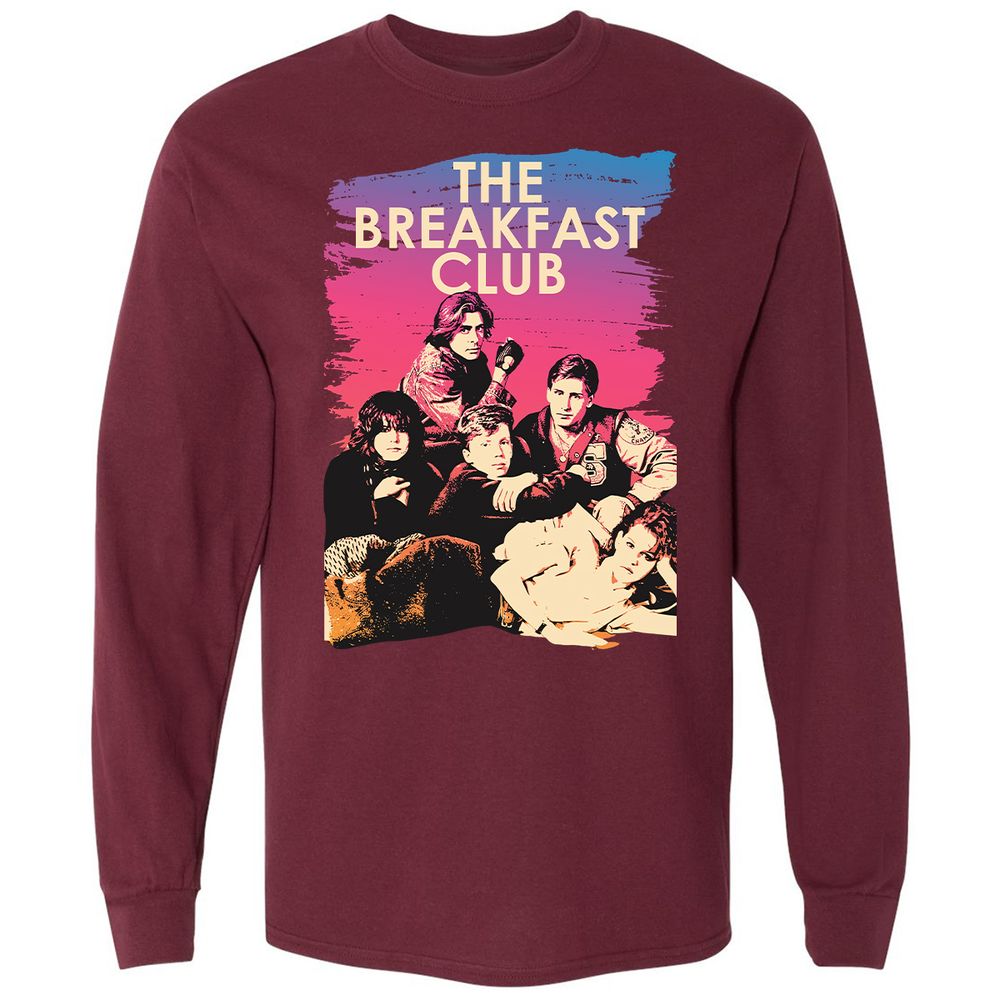 Long Sleeve T-Shirt - NKPA3QDM - Maroon - 11