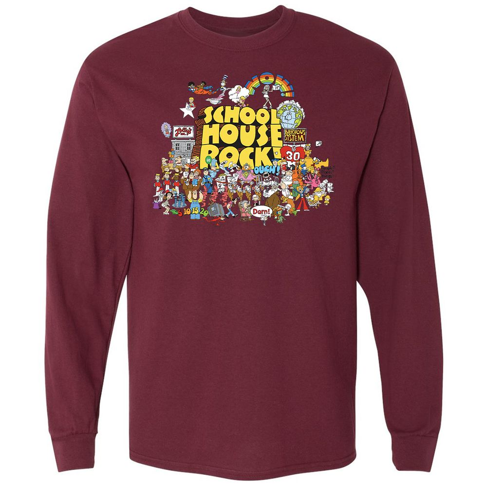 Long Sleeve T-Shirt - JFZTT3Y5 - Maroon - 11