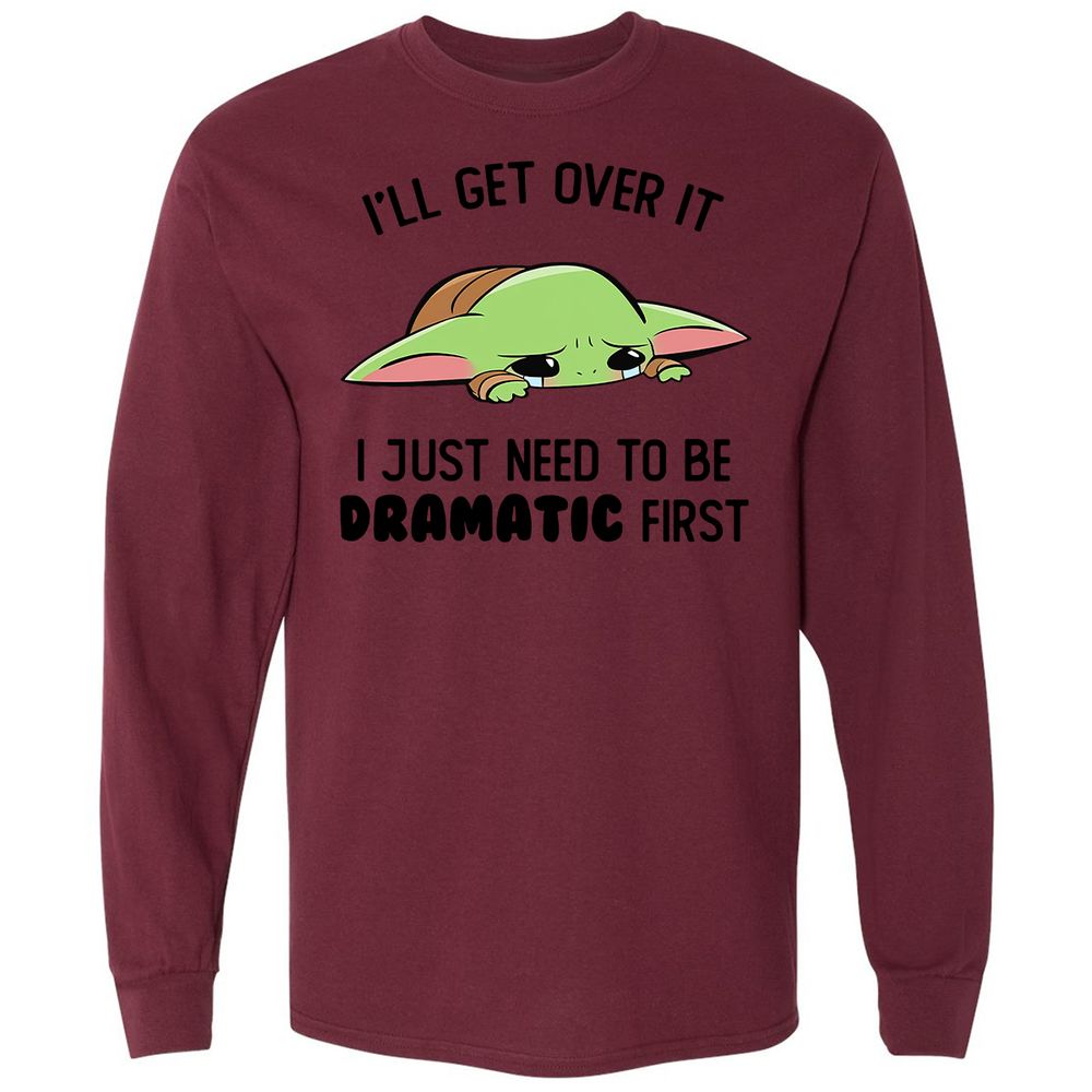 Long Sleeve T-Shirt - RR7RXJLD - Maroon - 11