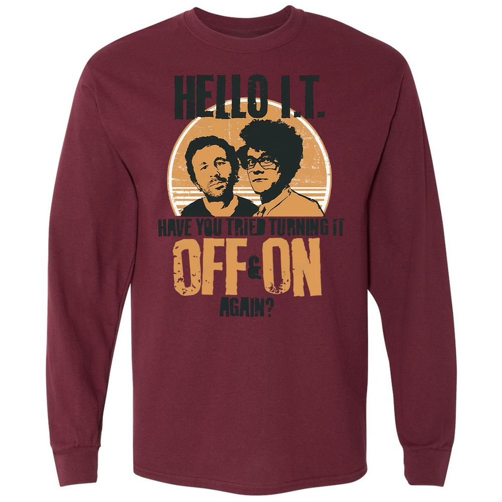Have You Tried Turning It Off & On Again - Maroon - 11