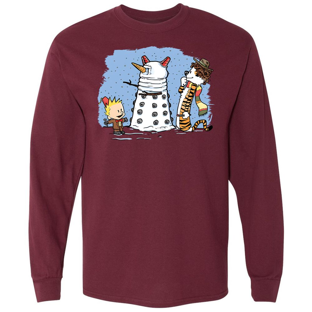 Long Sleeve T-Shirt - UALD1WVR - Maroon - 11