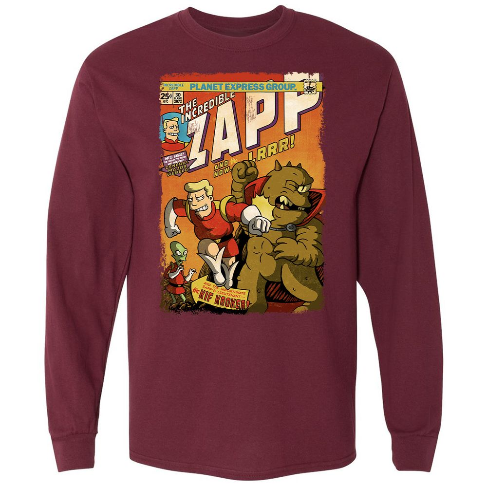 Long Sleeve T-Shirt - YUZULA7R - Maroon - 11