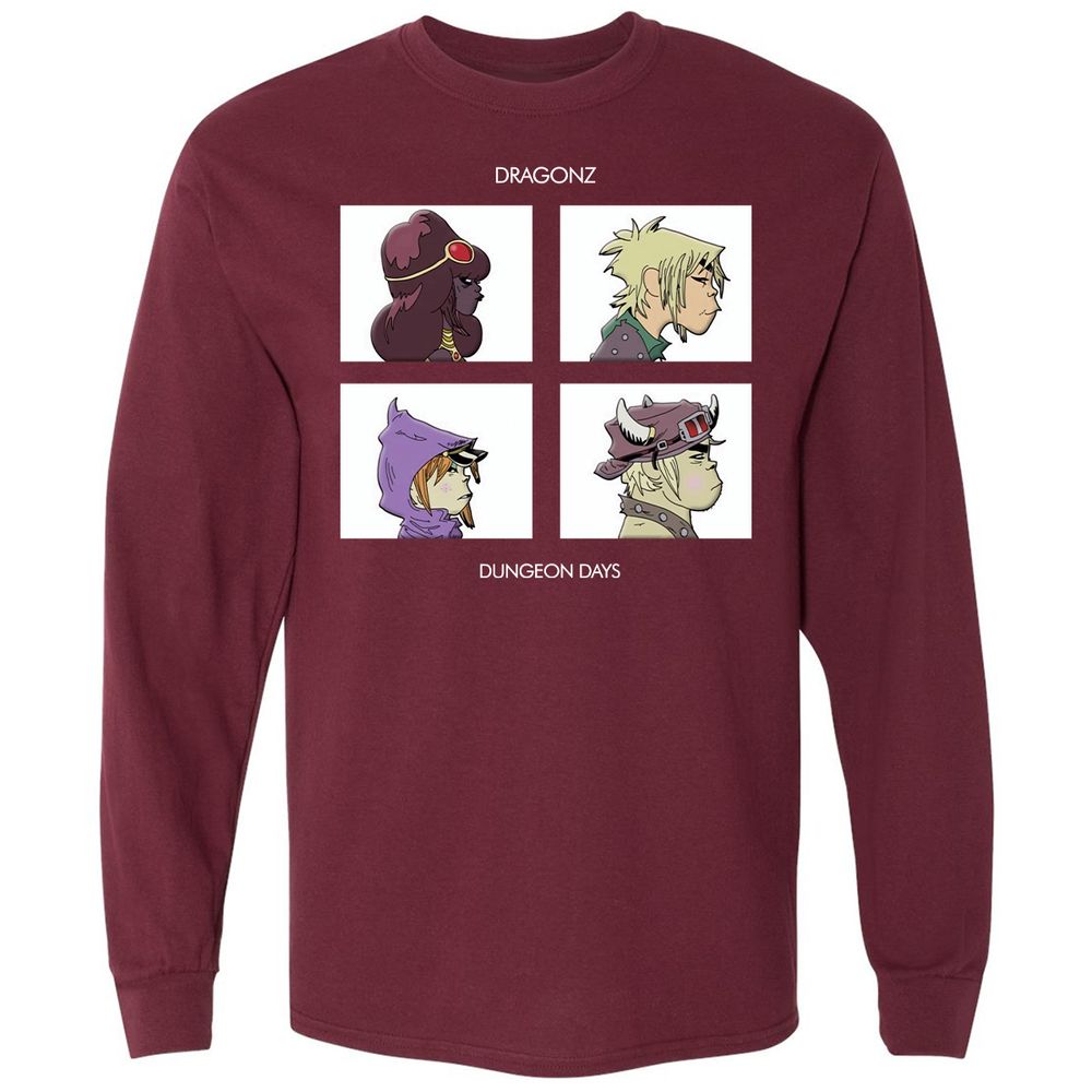 Long Sleeve T-Shirt - Q16WM5CG - Maroon - 11