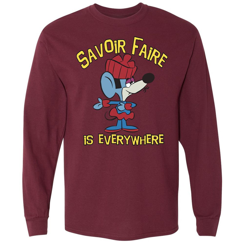 Long Sleeve T-Shirt - SGHNZL85 - Maroon - 11