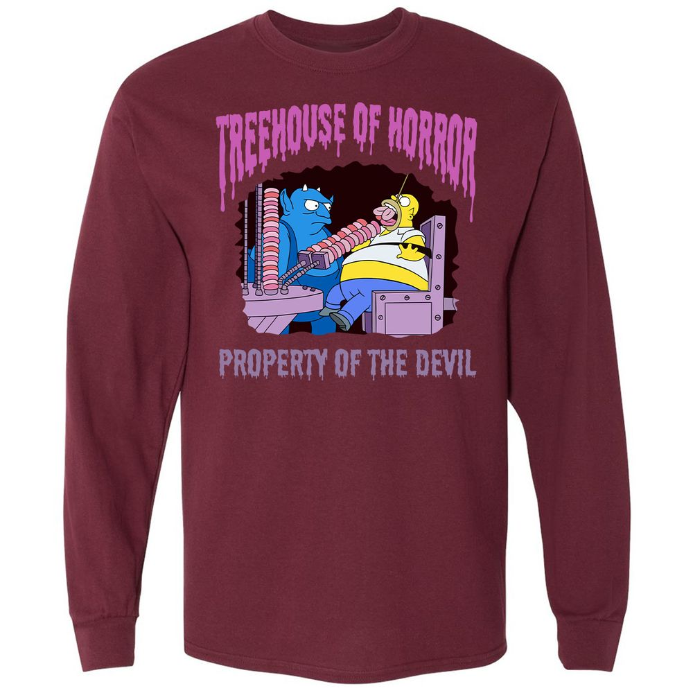 Long Sleeve T-Shirt - VBTU6J8V - Maroon - 11