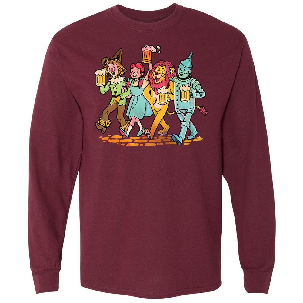 Long Sleeve T-Shirt - XRN6ALXH - Maroon - 11