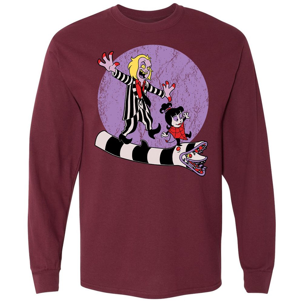 Long Sleeve T-Shirt - NQ61YHGP - Maroon - 11