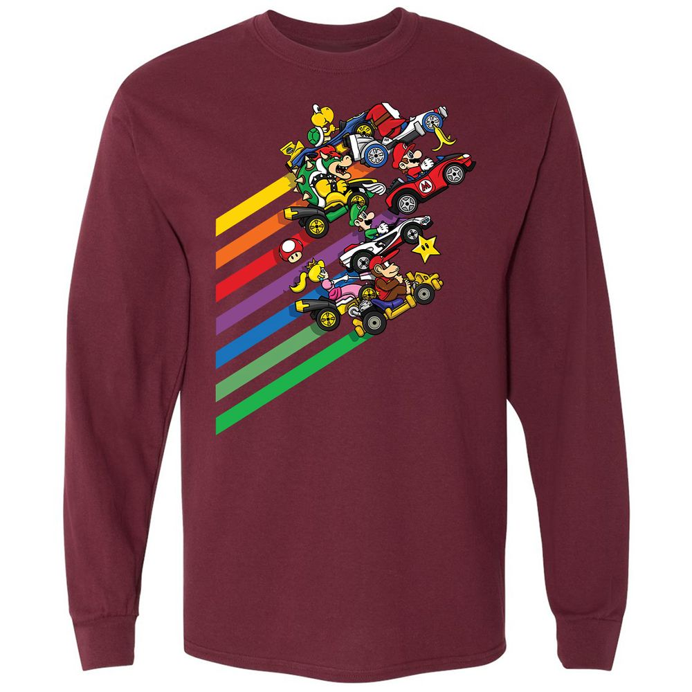 Long Sleeve T-Shirt - TZTUF855 - Maroon - 11