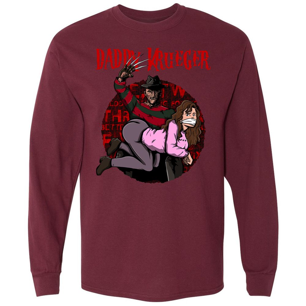 Long Sleeve T-Shirt - ADZH8GLK - Maroon - 11