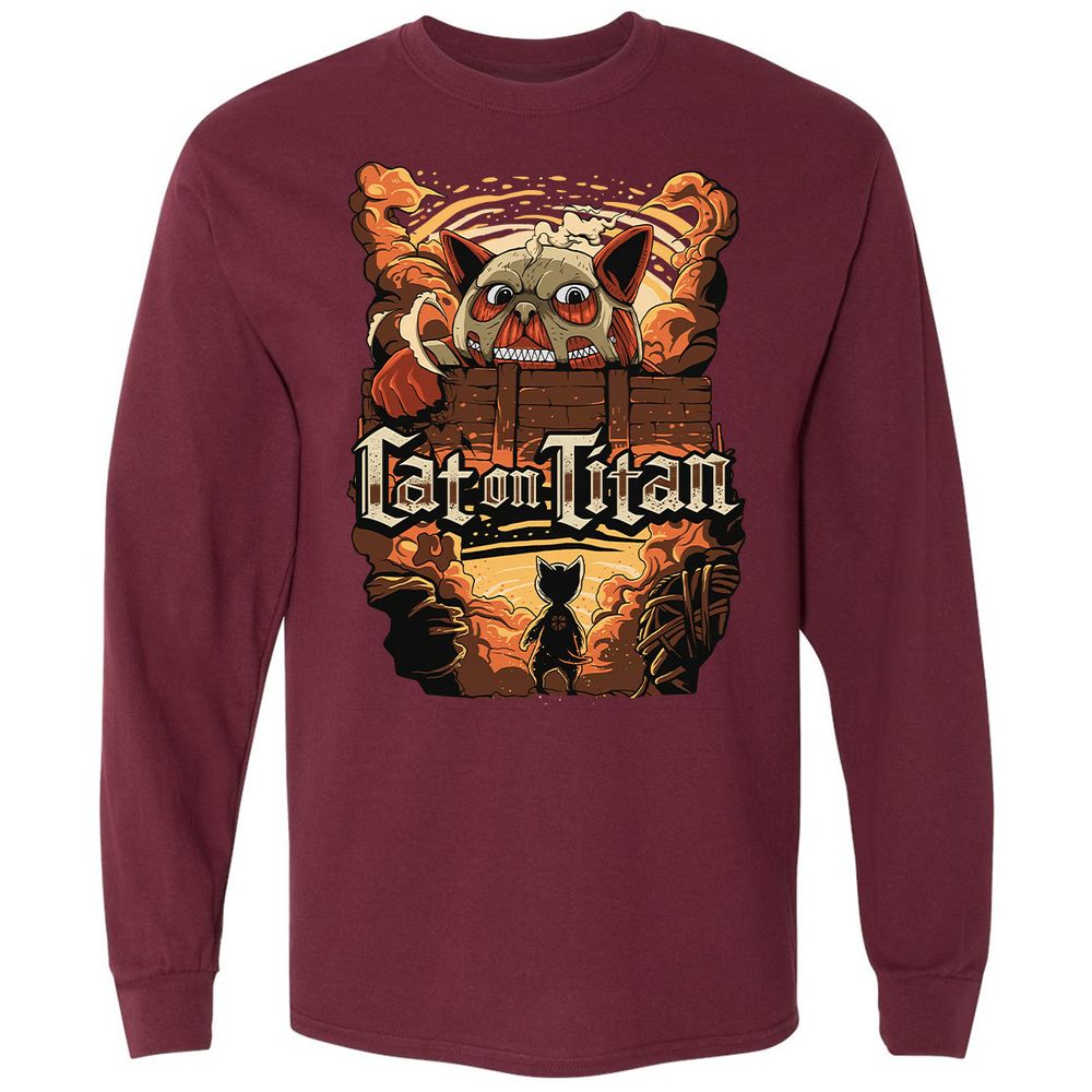 Long Sleeve T-Shirt - E299T52W - Maroon - 11