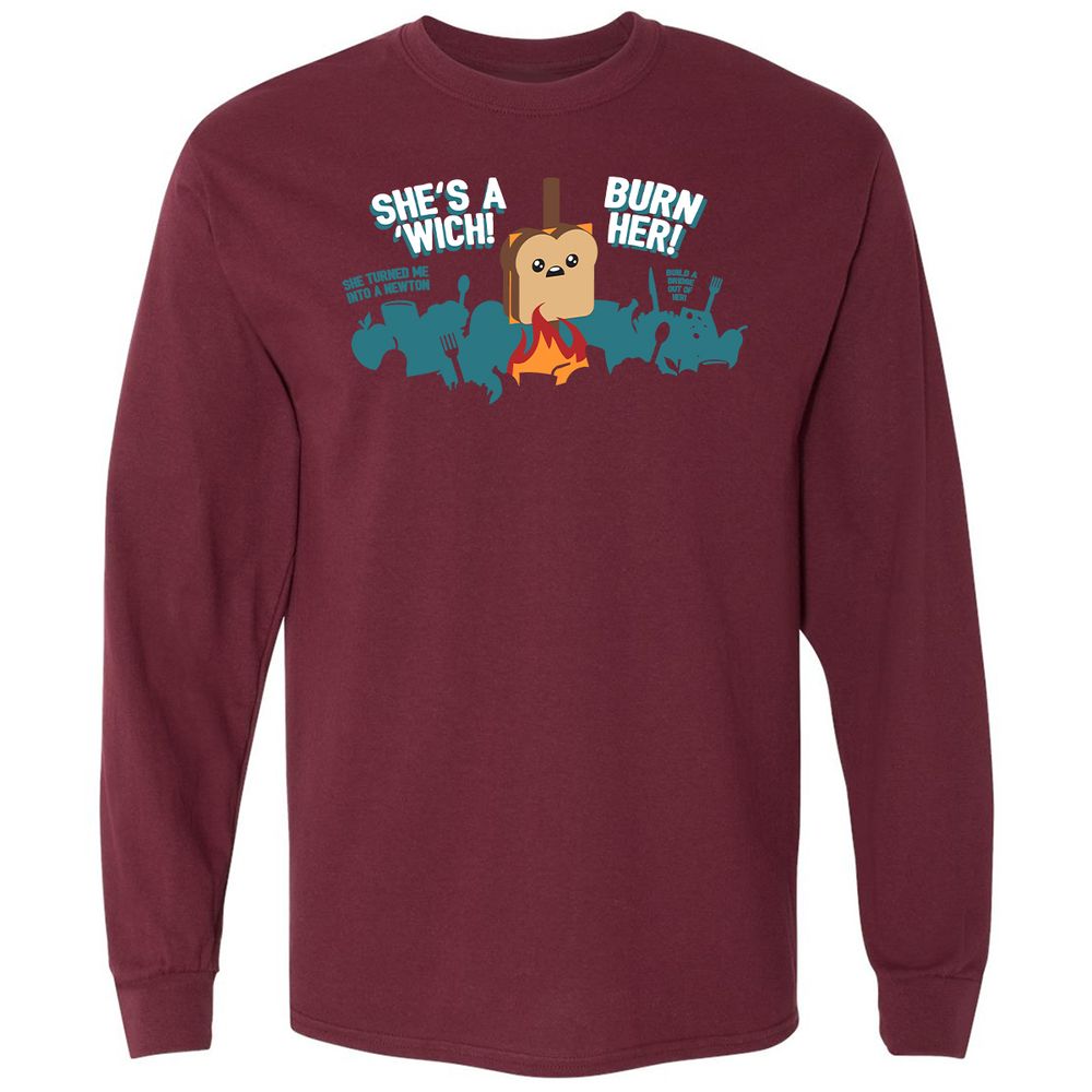 Long Sleeve T-Shirt - BBXATKZS - Maroon - 11