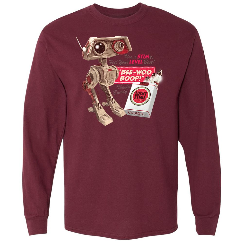 Long Sleeve T-Shirt - 8B7T6LLY - Maroon - 11