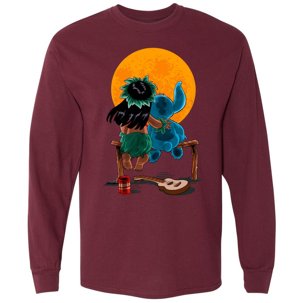 Long Sleeve T-Shirt - CBTNJ4TN - Maroon - 11