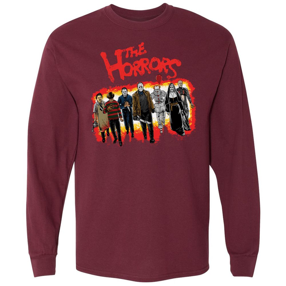 Long Sleeve T-Shirt - 98S7D8GK - Maroon - 11