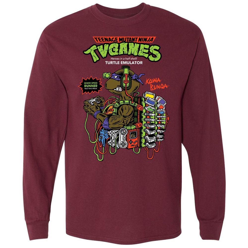 Long Sleeve T-Shirt - GYRCE3WX - Maroon - 11