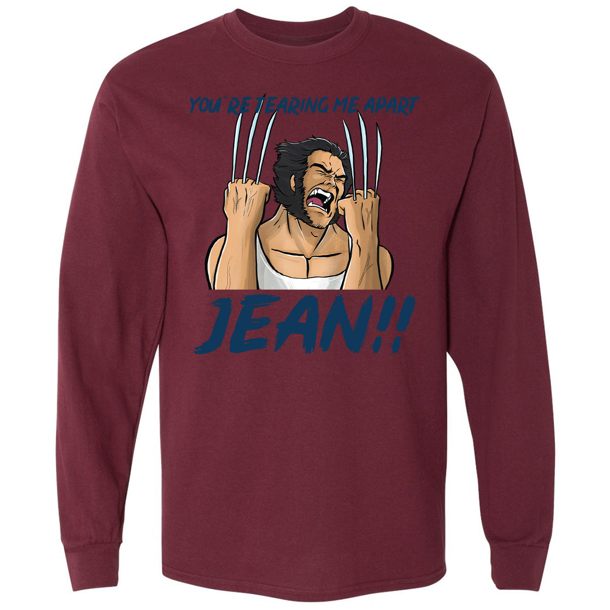 Long Sleeve T-Shirt - MC5AGTDE - Maroon - 11