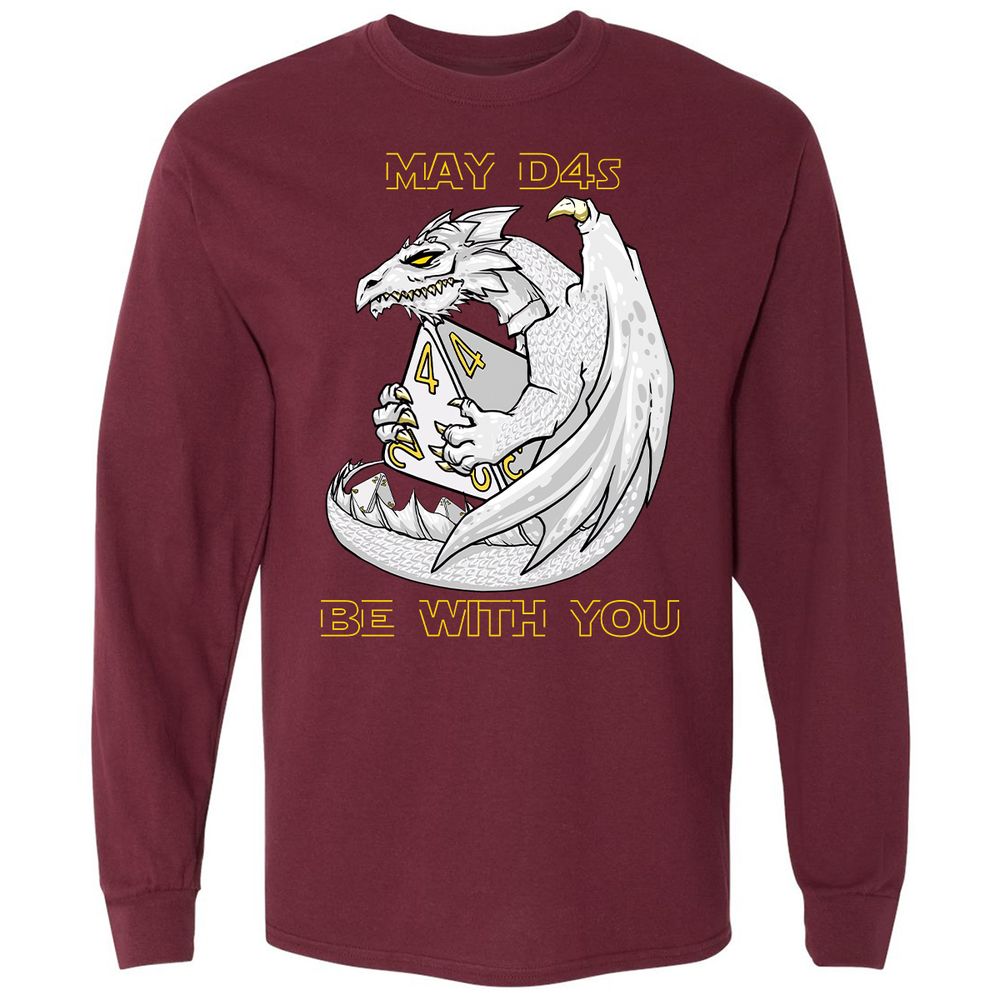 Long Sleeve T-Shirt - KALFJ5DY - Maroon - 11