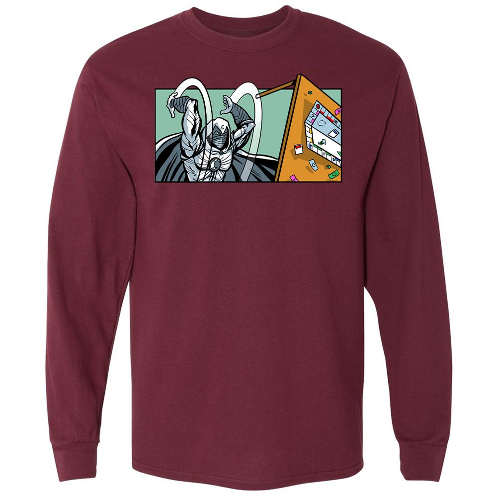 Long Sleeve T-Shirt - QRD4CUQV - Maroon - 11