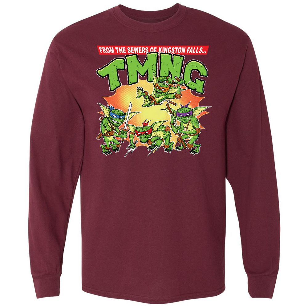 Long Sleeve T-Shirt - N3PEE1GX - Maroon - 11