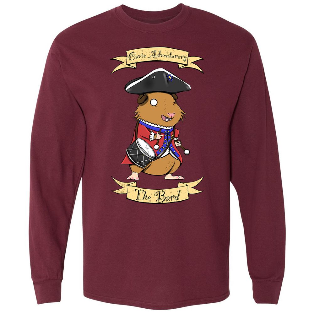 Long Sleeve T-Shirt - LNDR7RD2 - Maroon - 11