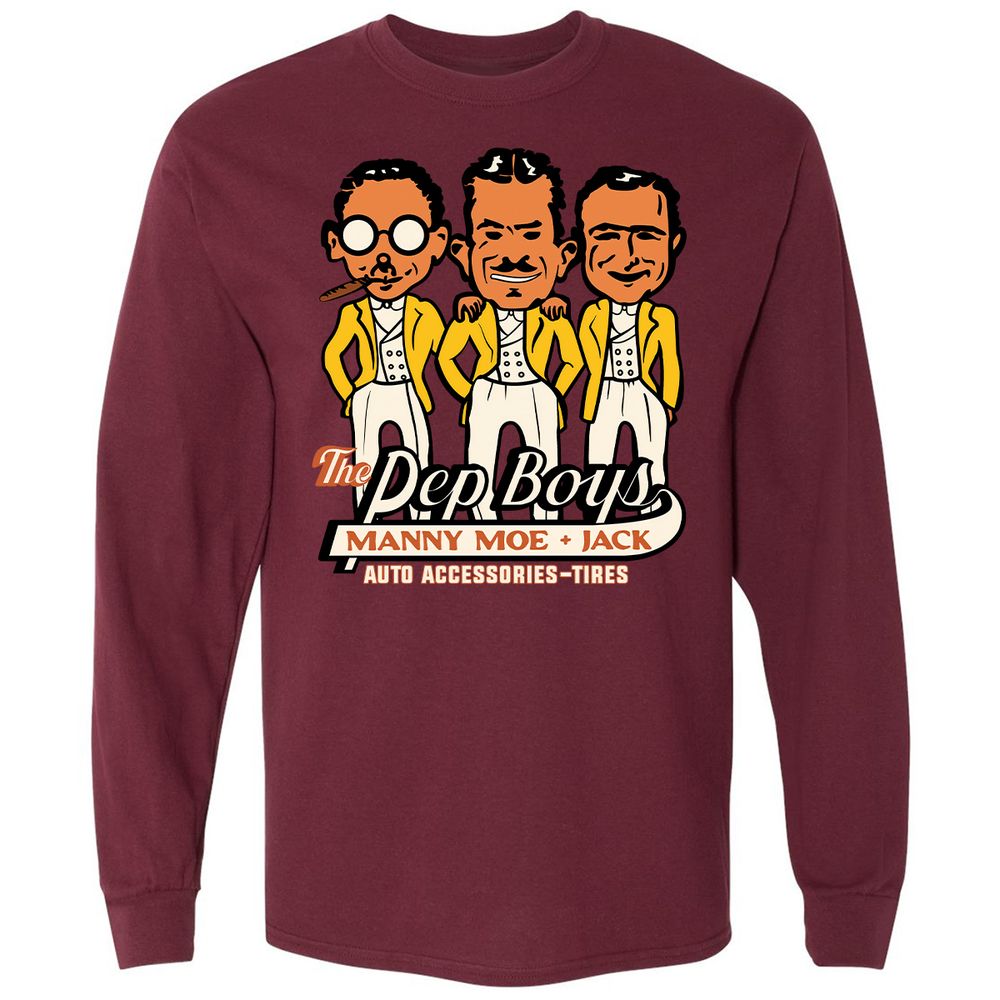 Long Sleeve T-Shirt - QREW8FQ6 - Maroon - 11