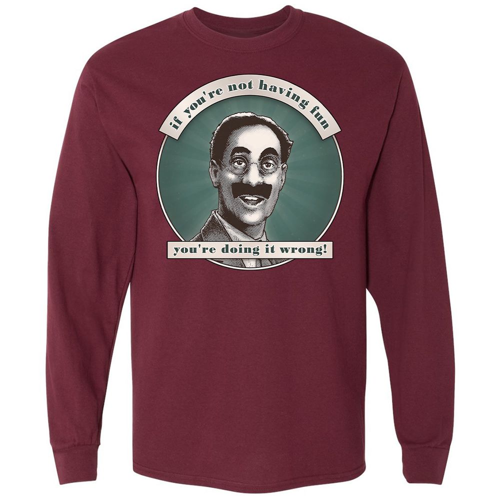 Long Sleeve T-Shirt - 71YCA7SH - Maroon - 11