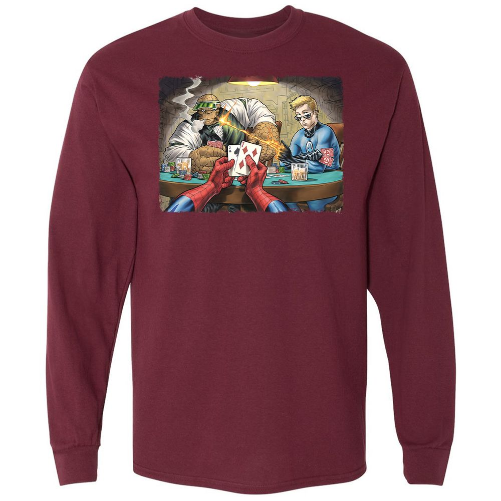 Long Sleeve T-Shirt - ZAZUC7XG - Maroon - 11