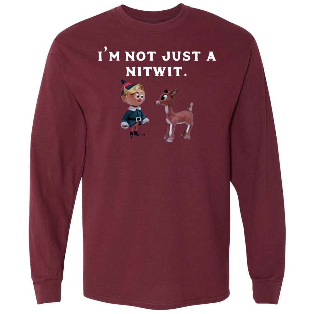 Long Sleeve T-Shirt - C7Q1RBLQ - Maroon - 11