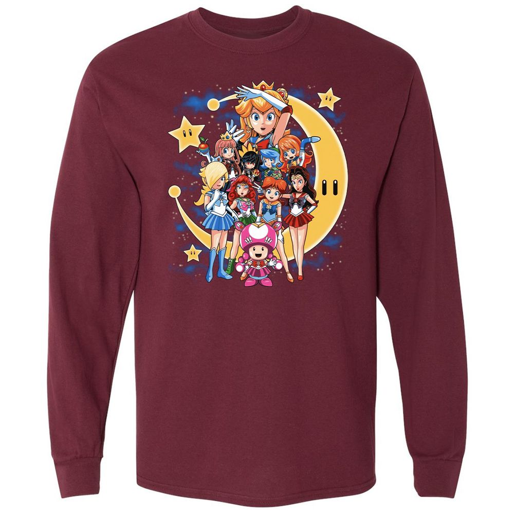 Long Sleeve T-Shirt - XXXUH8LW - Maroon - 11